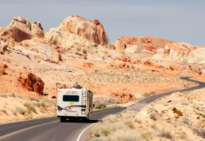 Fahrt durch das Valley of Fire © Marc Clinton Photo Raodbear