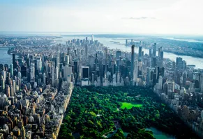 Panoramablick über Manhattan