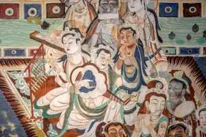 Wandmalereien in den Mogao-Grotten