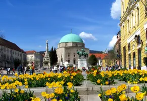 Pécs mit der Moschee des Pascha Qasim