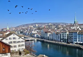 Blick über die Dächer von Zürich