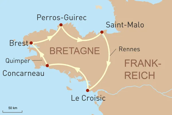 Bretagne mit dem Mietwagen erkunden