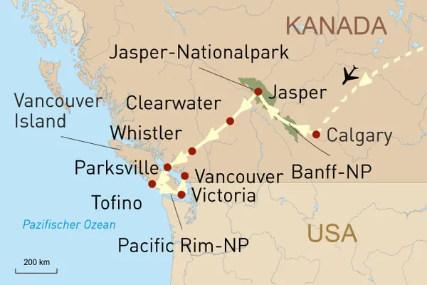 Westkanada mit dem Mietwagen entdecken