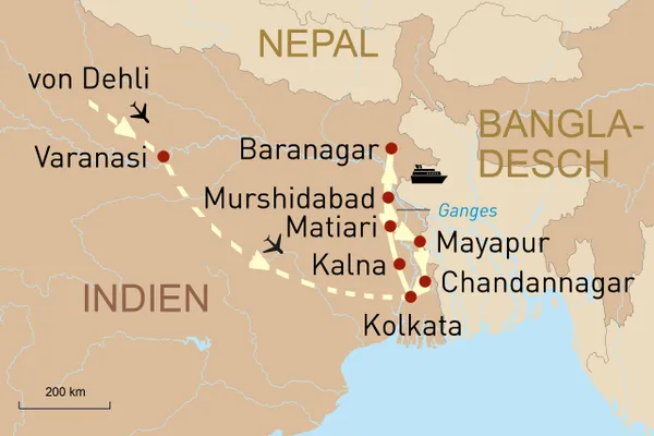 Von Delhi bis zum Hugli