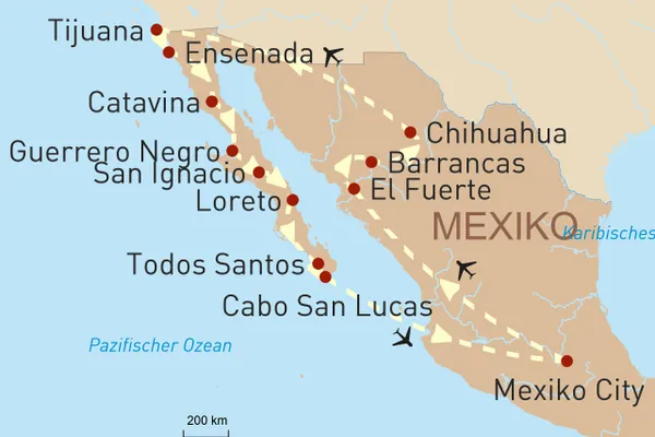 Abenteuer Kupfercanyon und Baja California