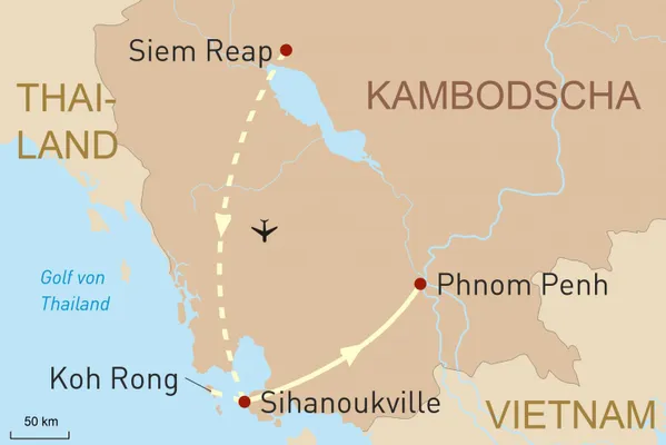 Angkor Wat in Style und verstecktes Inselparadies Koh Rong