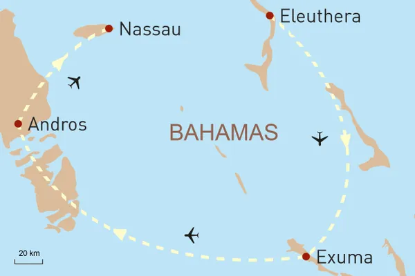 Bahamas Deluxe - Landkarte