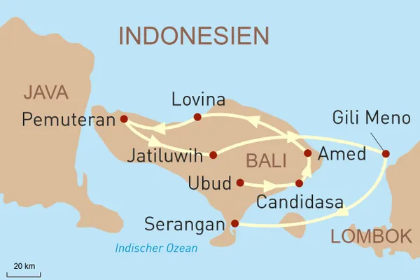 Indonesien Reise: Balis Pulsschlag und Gili Meno – Oase der Ruhe