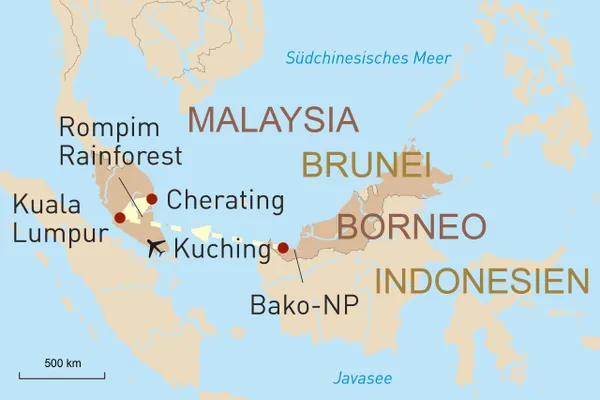 Reise für Familien nach Malaysia und Borneo