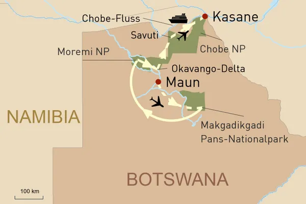 Botswanas beeindruckende Nationalparks