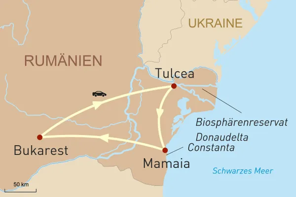 Bukarest, Donaudelta und Baden-am-schwarzen-Meer