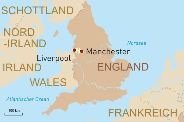 Drei perfekte Tage in England - Reiseroute