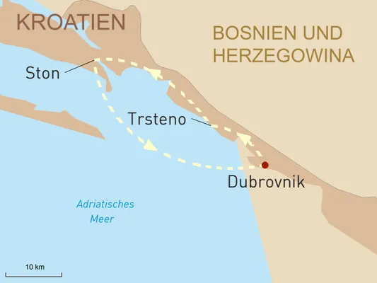 Dubrovnik mit dem Privatjet