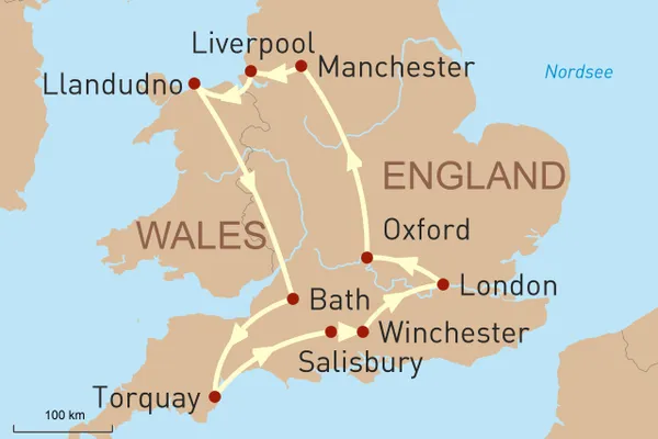 England und Wales mit dem MIetwagen entdecken