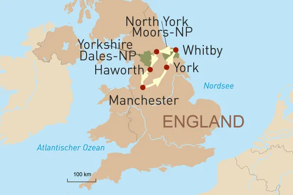 Yorkshire Mietwagenreise