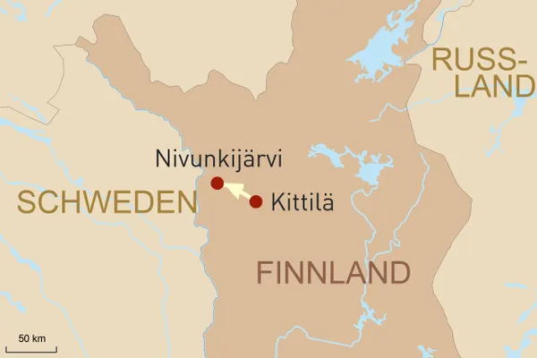 Exklusive Reise nach Finnland- Wo Polarlichter Träume wecken - Karte