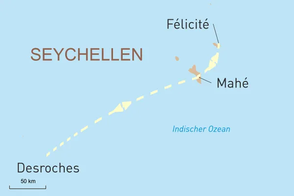 Exklusive Seychellen Reise - Karte