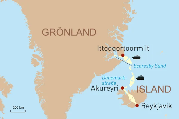 Expeditionskreuzfahrt nach Ostgrönland: Der Scoresby Sund
