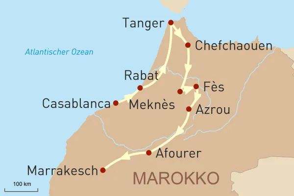 Faszination Marokko Karte