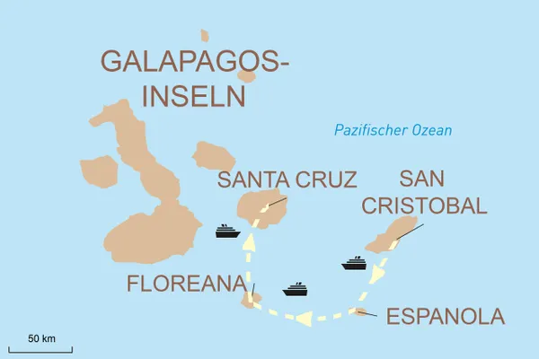 Kreuzfahrt durch die Galápagos-Inseln mit der Seaman Journey