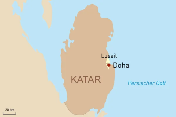Qatar Grand Prix - Katar Reisen - Karte