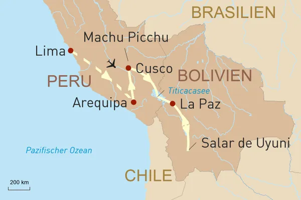 Höhenrausch in den Anden: Rundreise durch Peru und Bolivien