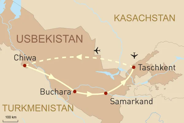 Reise entlang der Seidenstraße: Höhepunkte Usbekistans