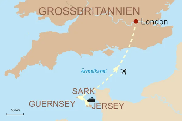 Inselhopping zu den Perlen des Ärmelkanals