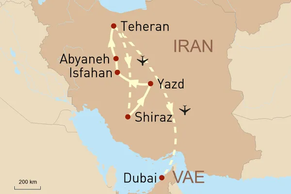 Iran stilvoll erleben und Baden in Dubai