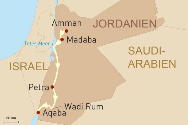 Jordanien Reise: Klassisches Jordanien