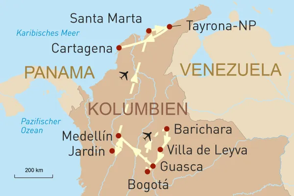 Kolumbiens Vielfalt Lateinamerika Katalog 24/25 Landkarte