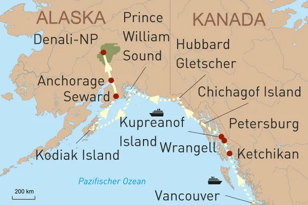 Inside-Passage: Majestätische Fjorde und die Magie Alaskas