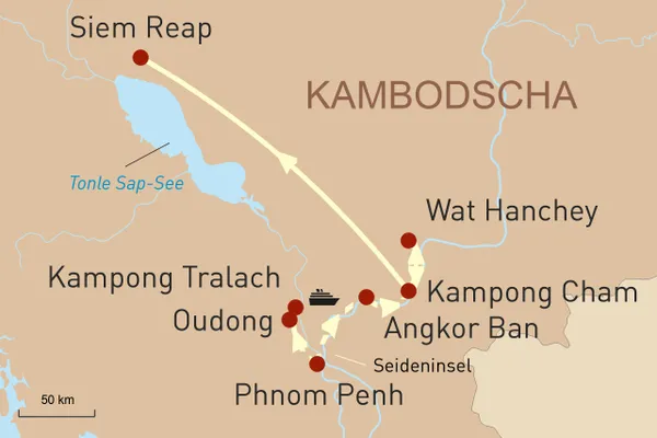 Pandaw Flusskreuzfahrt - Phnom Penh - Siem Reap