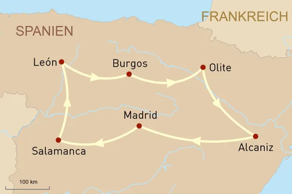 Mietwagenreise Spanien: Eindrucksvolle Schlösser Kastiliens