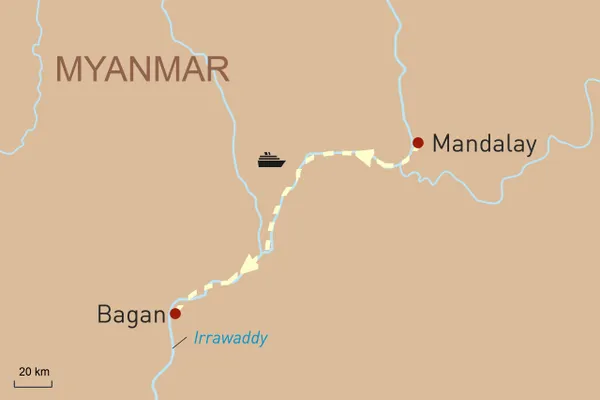 Mit der Sanctuary Ananda von Mandalay nach Bagan