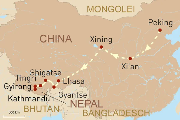 Mit der Tibetbahn nach Lhasa