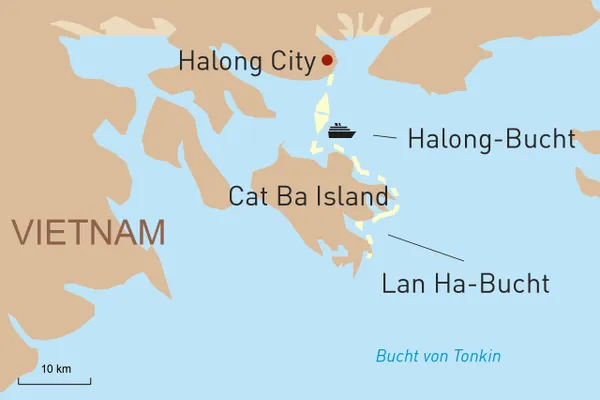 Mit der Ylang in die Lan Ha Bucht Asien2024/25