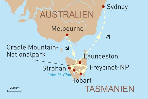 Australiens Metropolen und Naturerlebnis Tasmanien