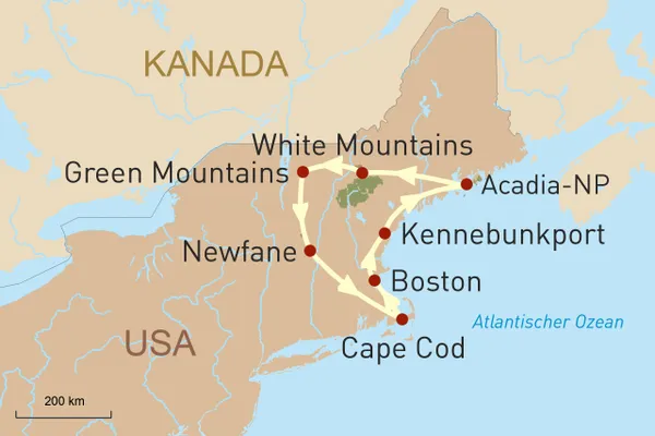 Mietwagenreise durch den Nordosten der USA: Traumziel Neuengland