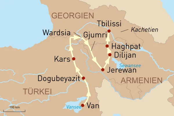 Karte Diesseits und jenseits des Ararat