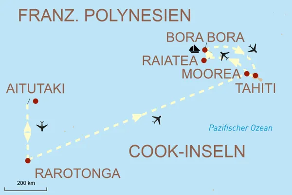 Reise in die zauberhafte Südsee: Cook-Inseln und Französisch-Polynesien