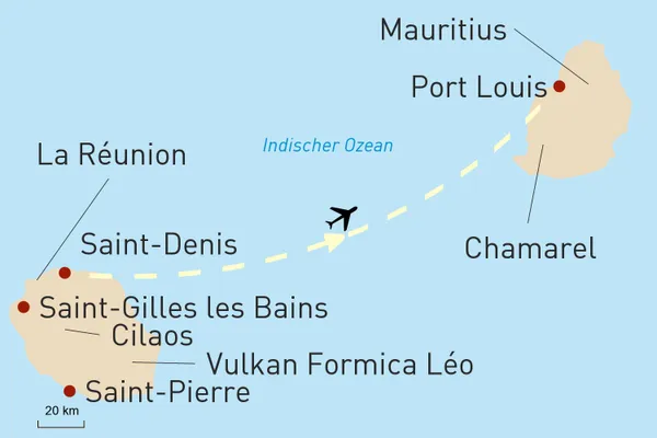 Paradiesische Inseln im Indischen Ozean