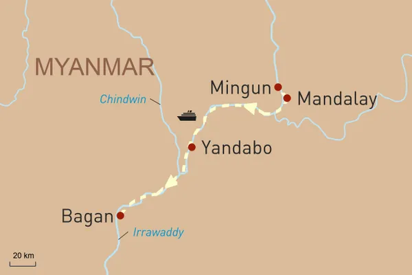 Von Mandalay nach Bagan auf der RV Paukan