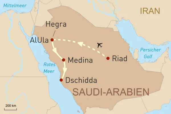 Reise durch das Königreich Saudi-Arabien