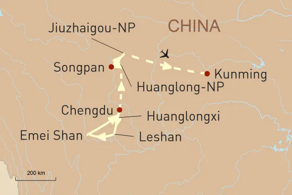 Reise in den Südwesten Chinas nach Sichuan – Heimat der Großen Pandas