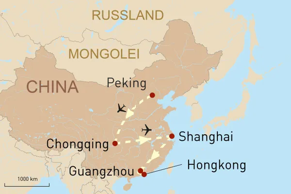 Reise zu Chinas pulsierenden Metropolen neu