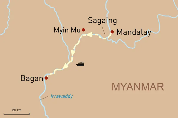 Flusskreuzfahrt in Myanmar auf der Belmond Road to Mandalay: Von Mandalay nach Bagan