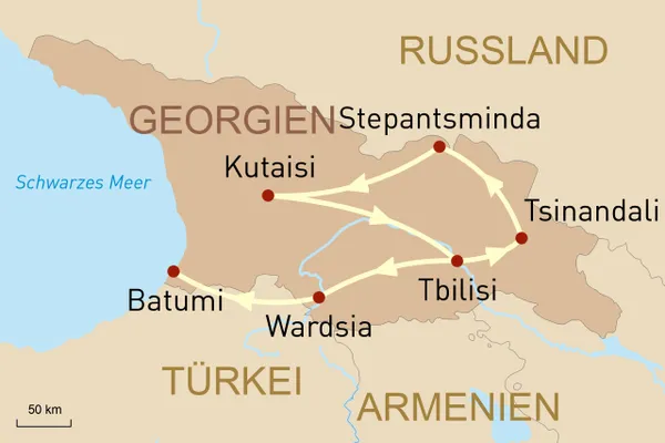 Höhepunkte Georgiens mit allen Facetten entdecken