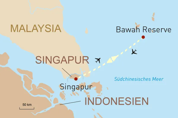 Singapur und Anambas-Archipel