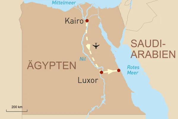Reise zu den Schätzen Ägyptens und Tauchparadies Rotes Meer